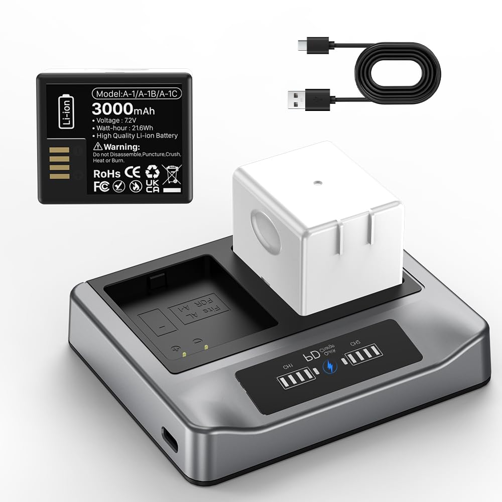 3000mAh Replacement Battery with Charging Station L719