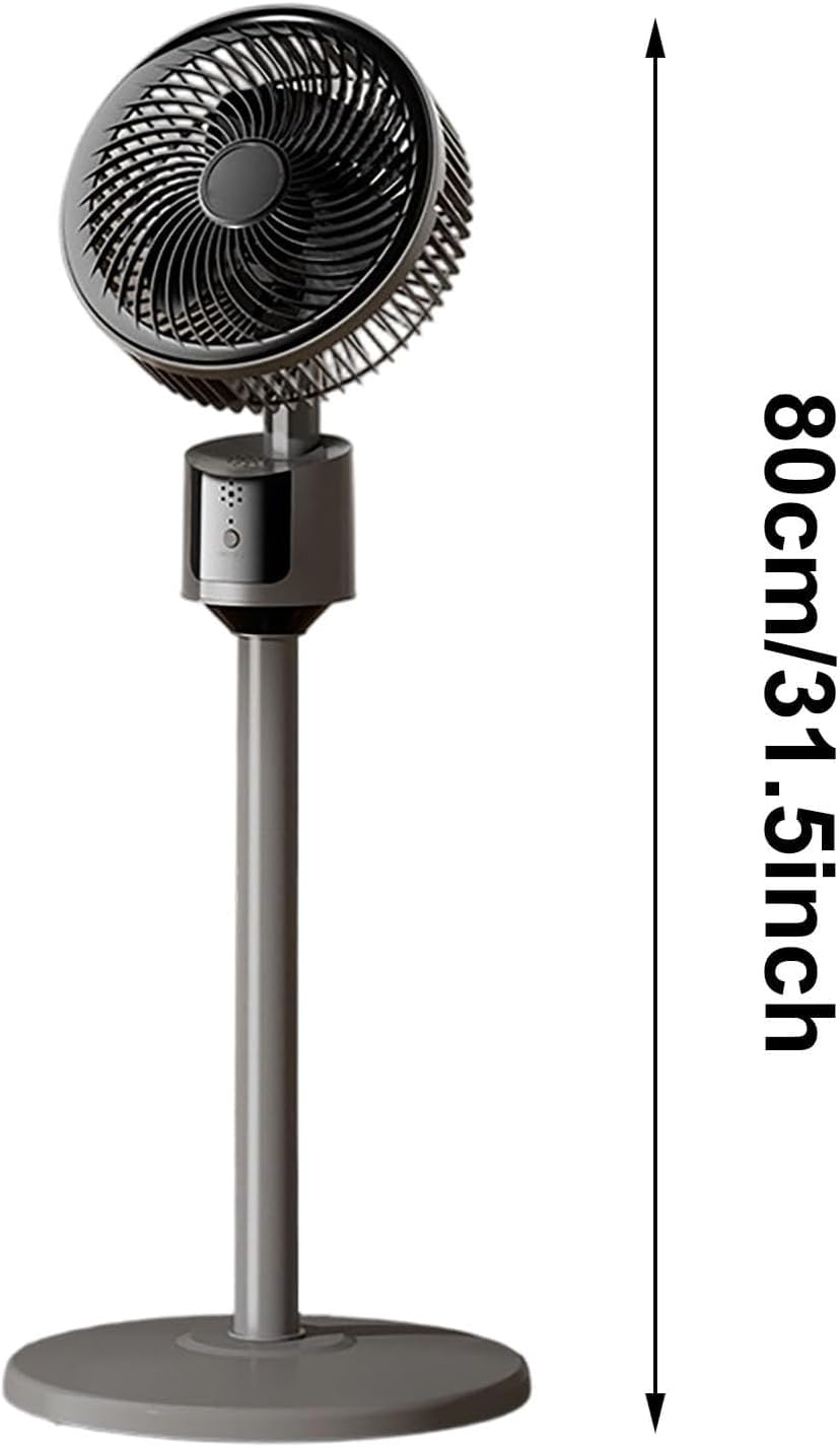 Standing Fan with 90° Oscillation, 3 Speeds, Adjustable Height Q90841