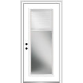 Primed Steel Right-Hand Inswing Full Lite Prehung Front Door 36" x 80" F8968