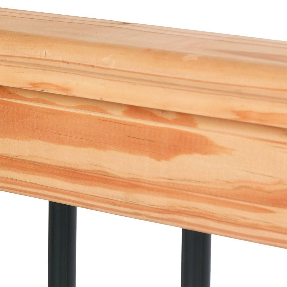 6 ft. Southern Yellow Pine Stair Rail Kit with Black Balusters Q34910