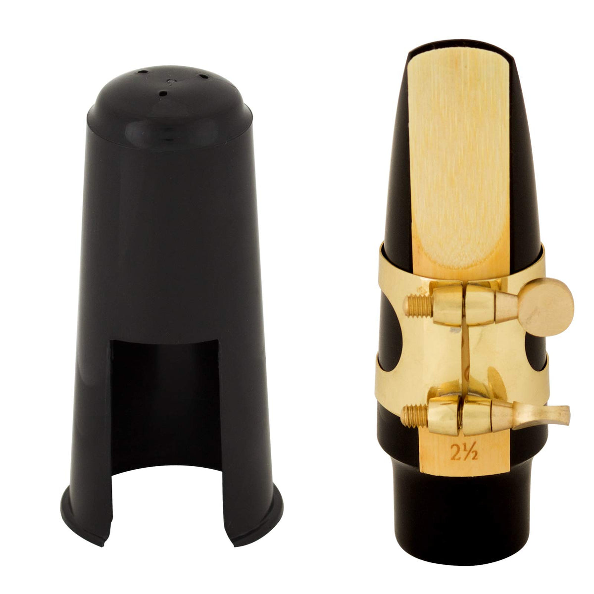 Alto Saxophone Mouthpiece with Ligature, Reed & Cap R2358