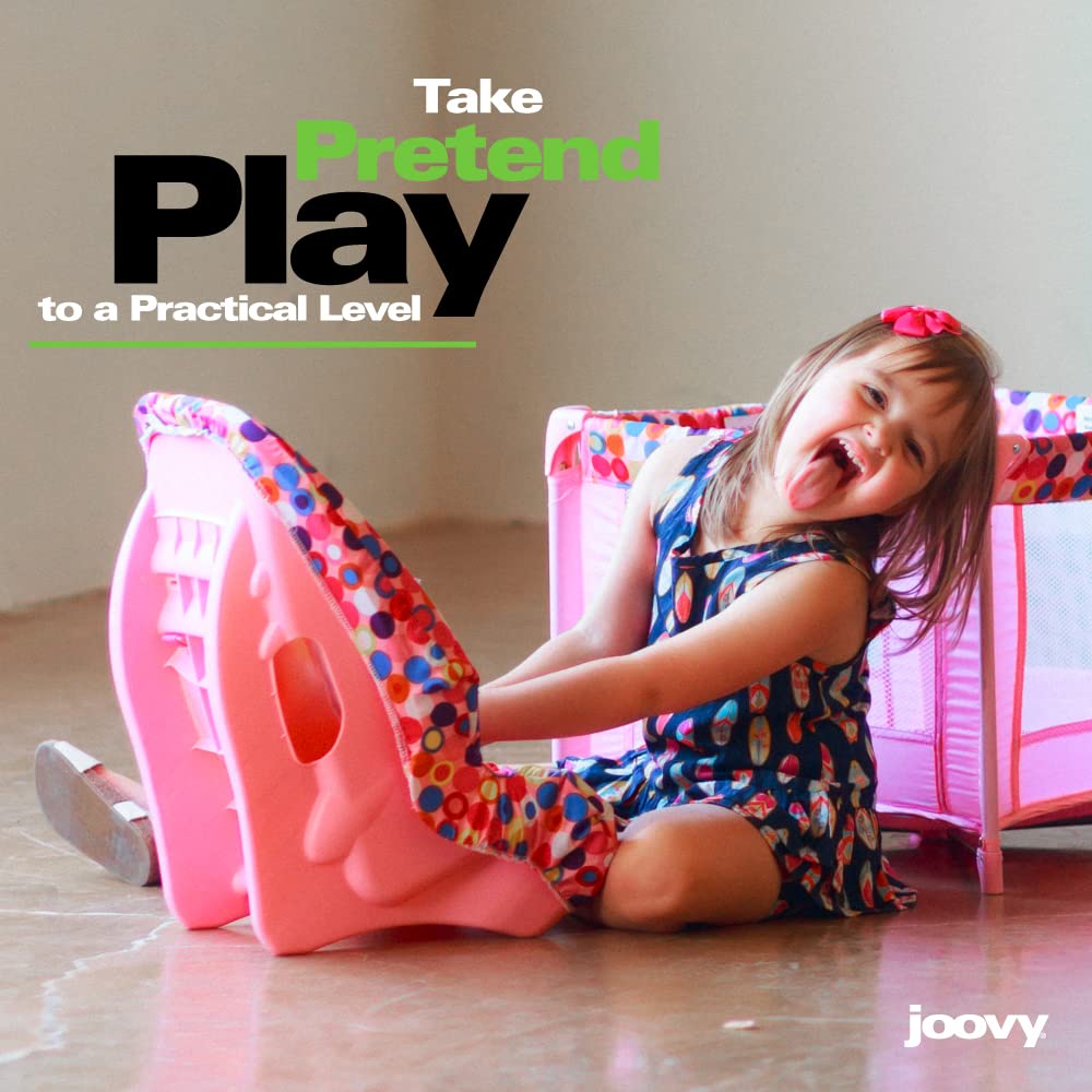Toy Booster Seat & Doll Car Seat with Five-Point Harness, Pink T308
