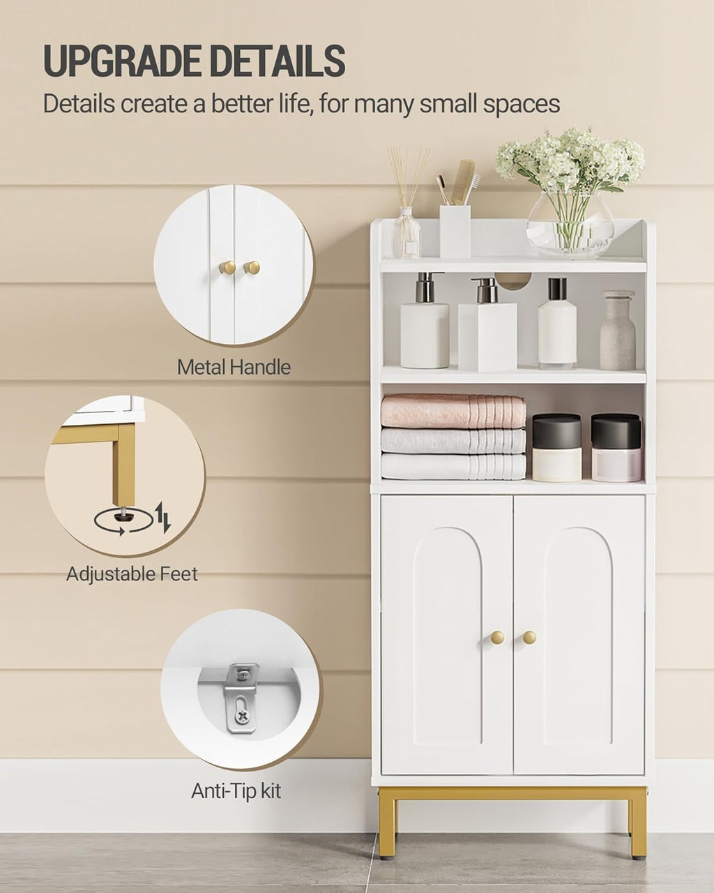 Bathroom Storage Cabinet with 2 Door Z31134