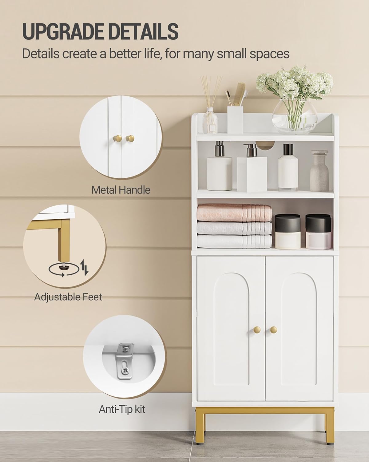 Bathroom Storage Cabinet with 2 Door Z31134