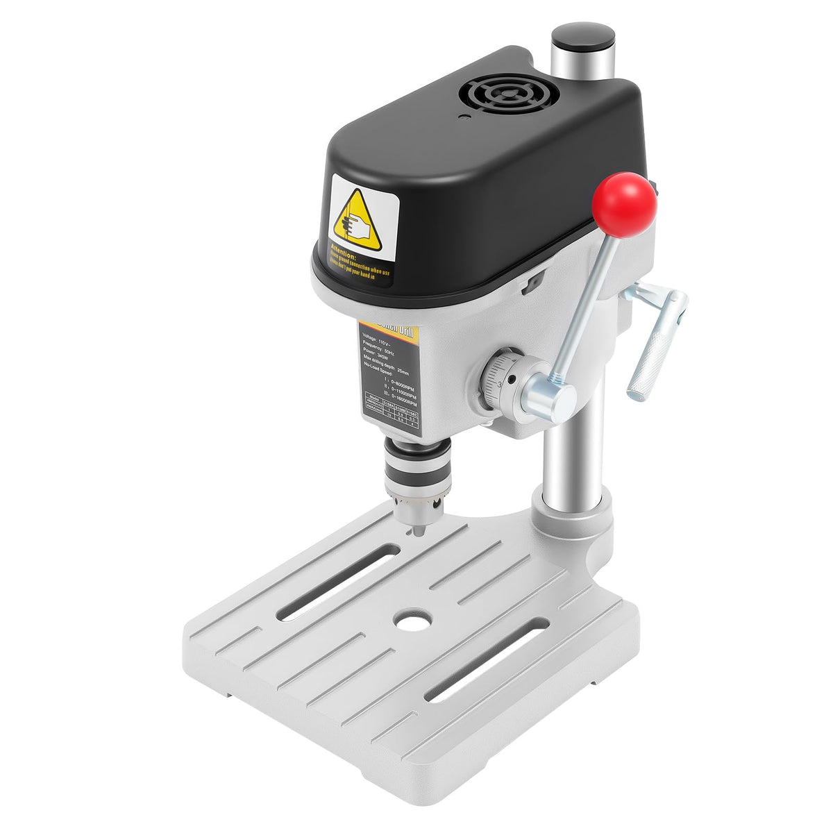 340W 3-Speed Adjustable Bench Drill Press K5344