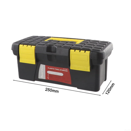 10 Inch Black Plastic Toolbox Storage Case S126404