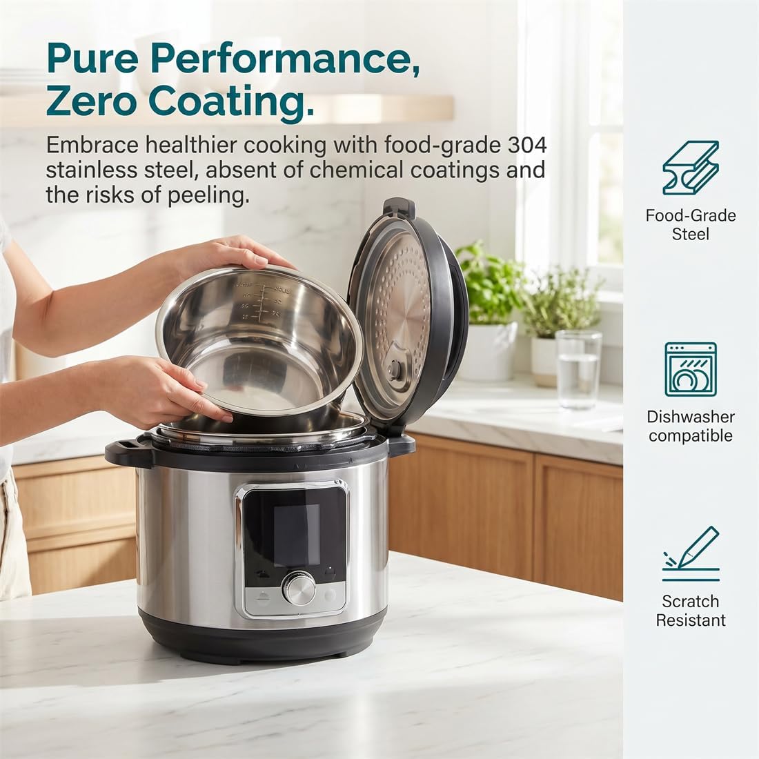 Stainless Steel 3L Rice Cooker Inner Pot N56781
