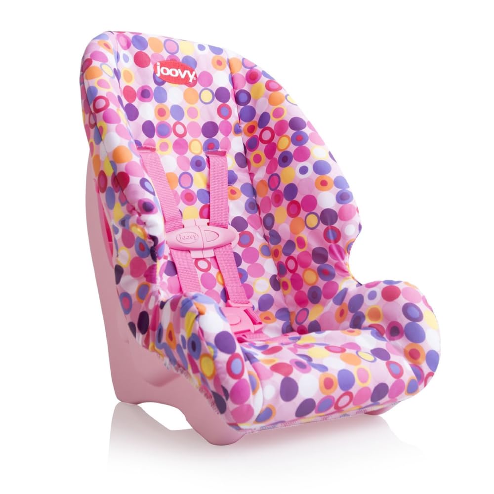 Toy Booster Seat & Doll Car Seat with Five-Point Harness, Pink T308