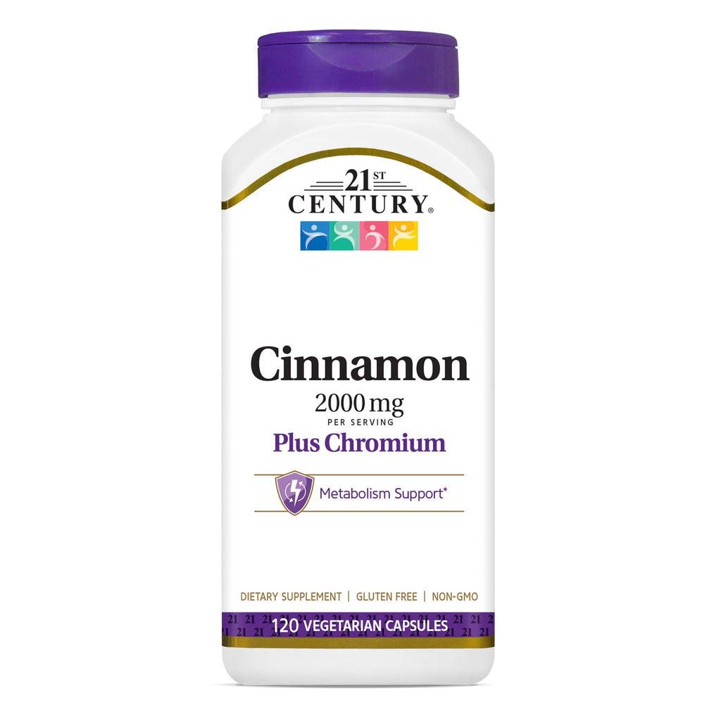 Cinnamon 2000mg Chromium Capsules 120 Count D779757
