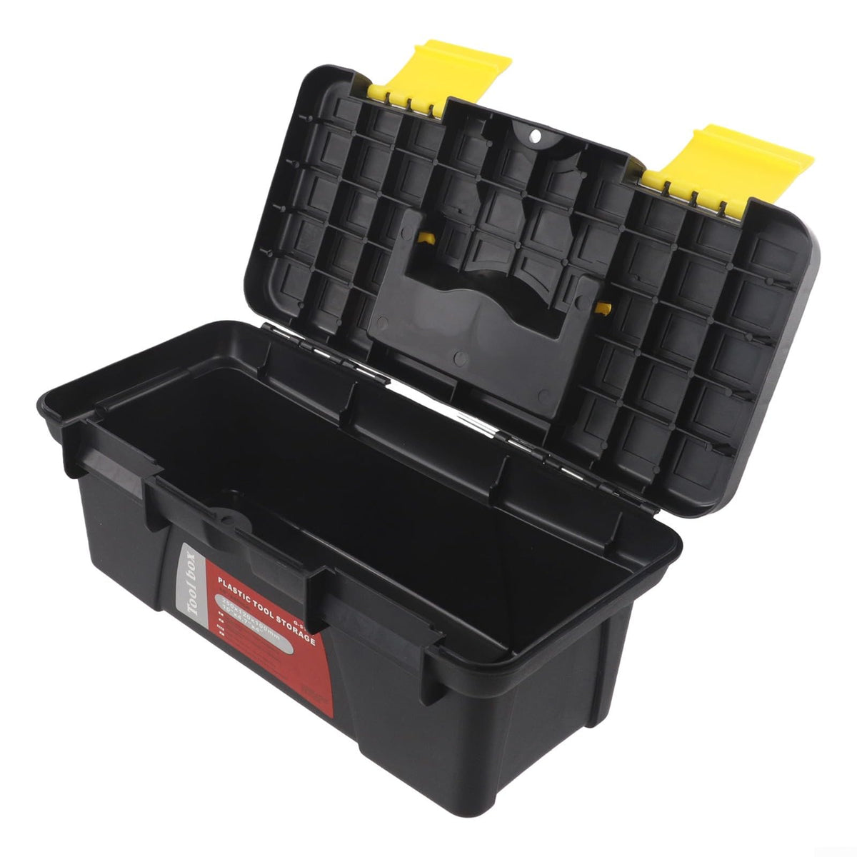 10 Inch Black Plastic Toolbox Storage Case S126404