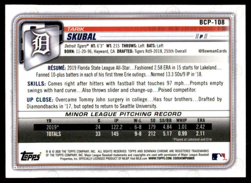2020 Bowman Chrome Prospect Mega Box Baseball V712933