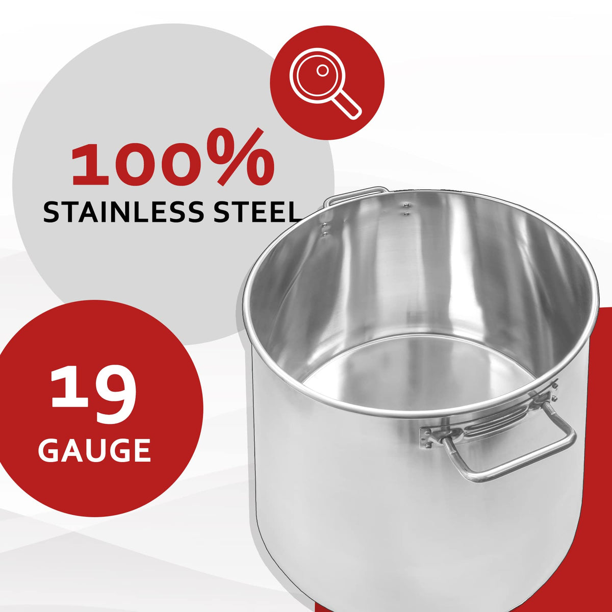 40 Quart Stainless Steel Stock Pot + Single Propane Stove Z72423