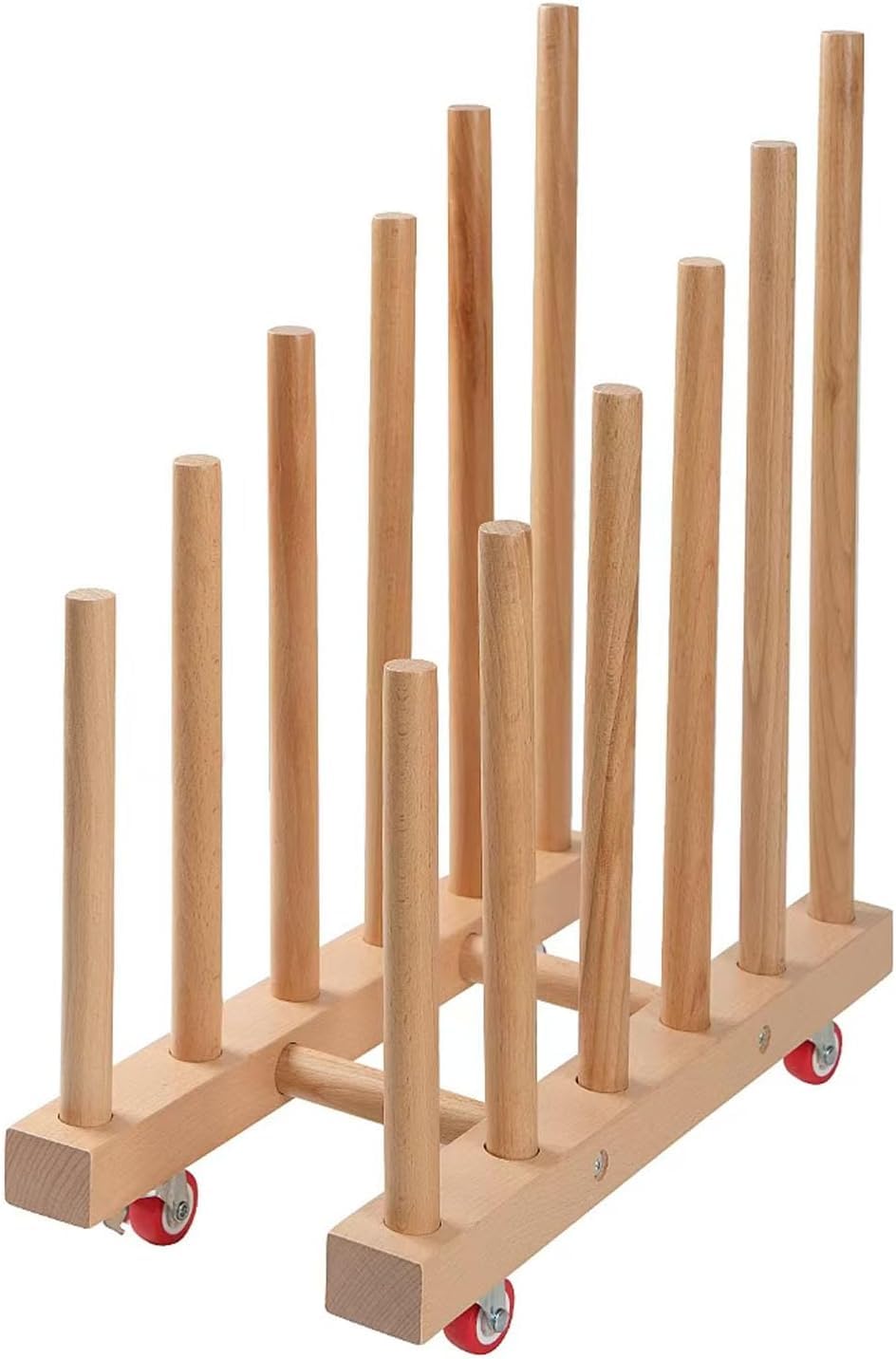 Artwork Storage Rack with Brake Caster Wheels 12in I842790