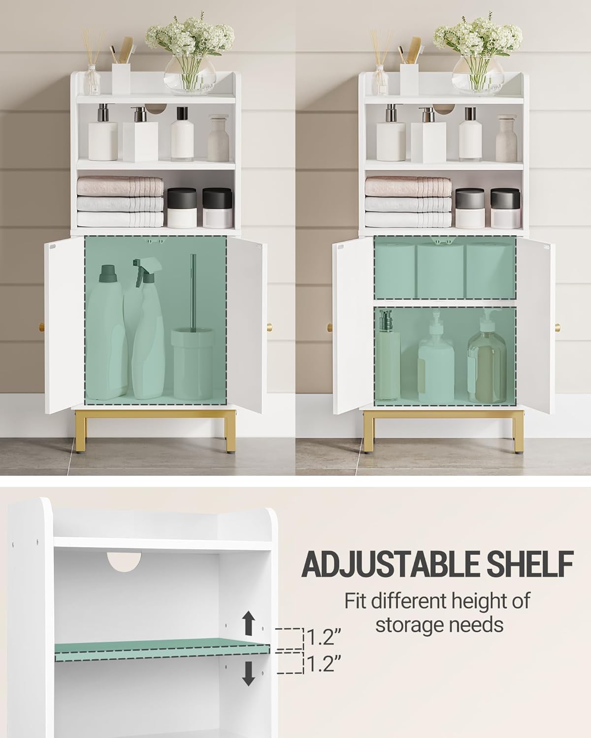 Bathroom Storage Cabinet with 2 Door Z31134