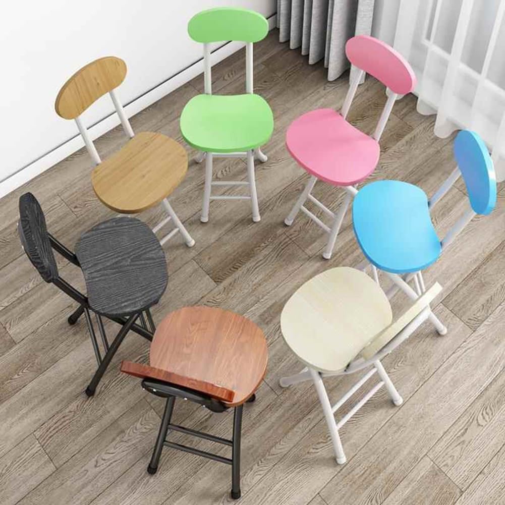 18 Inch Black Folding Bar Stool with Backrest and Footrest S3047