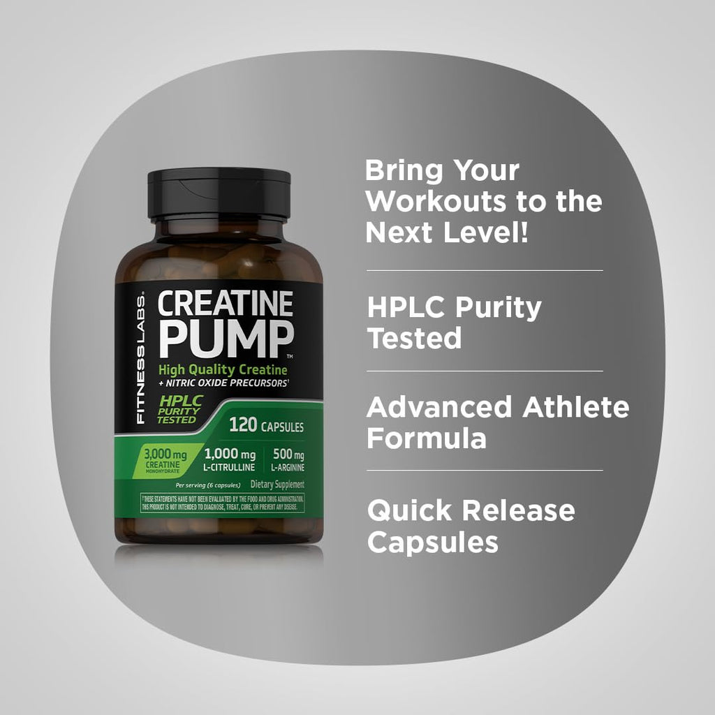 Creatine Monohydrate Capsules 3000mg 120 Count A99863