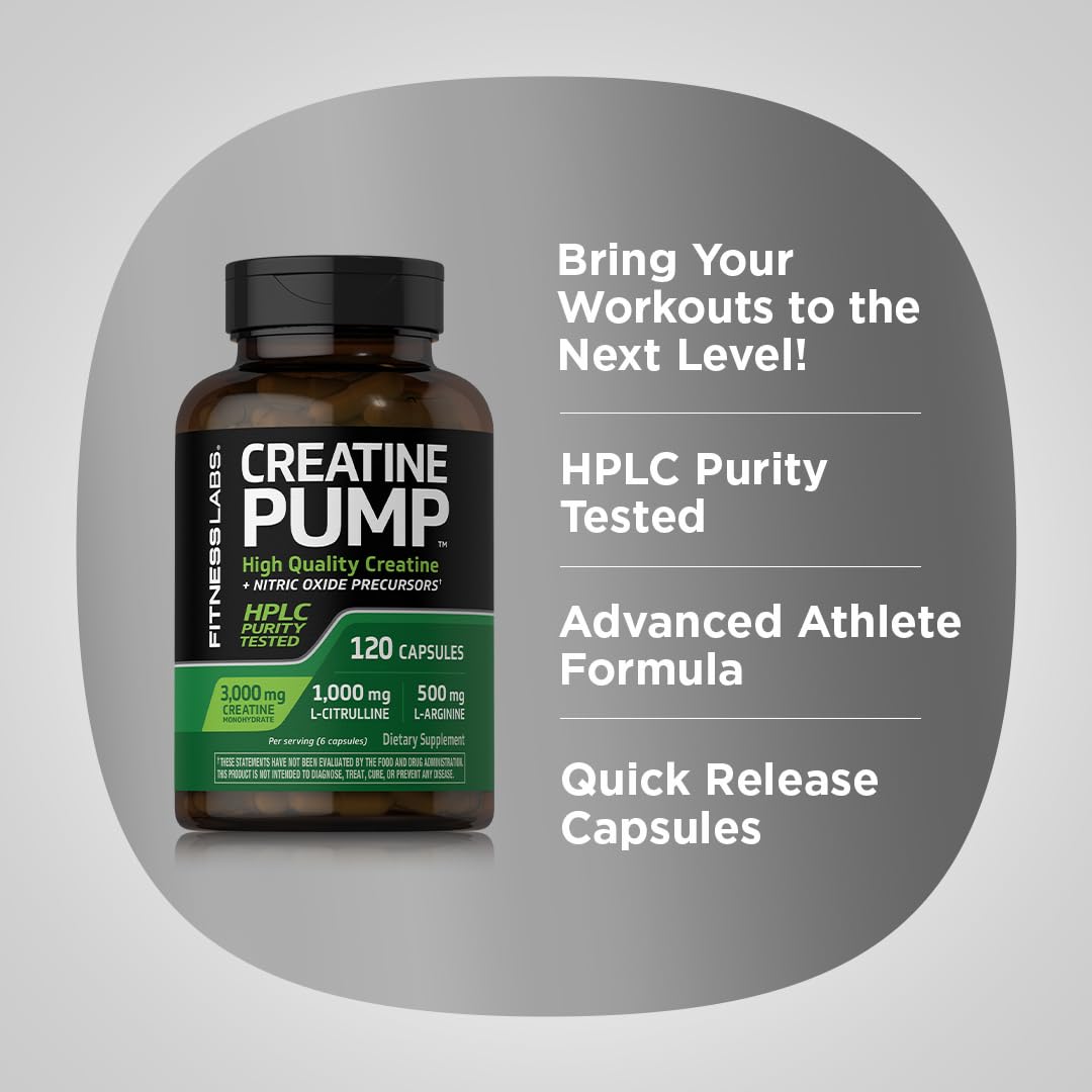 Creatine Monohydrate Capsules 3000mg 120 Count A99863
