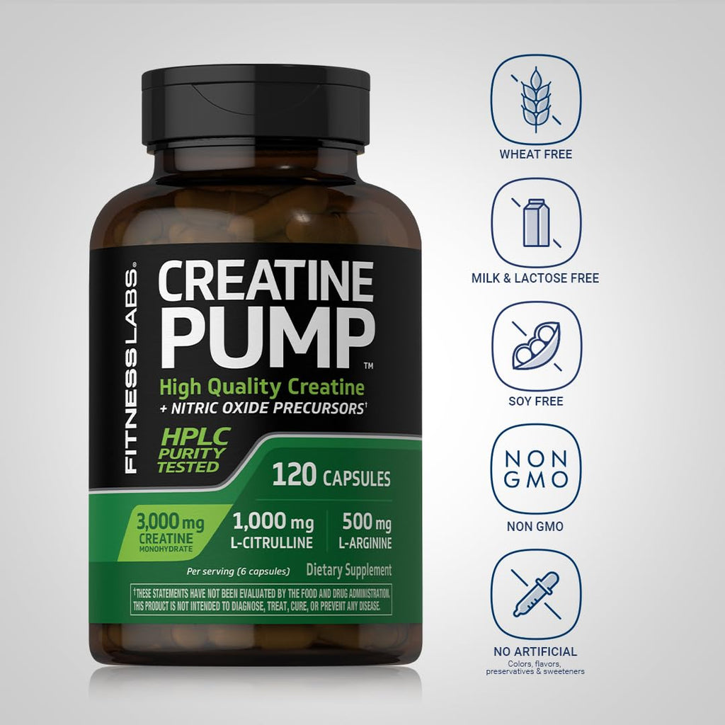Creatine Monohydrate Capsules 3000mg 120 Count A99863