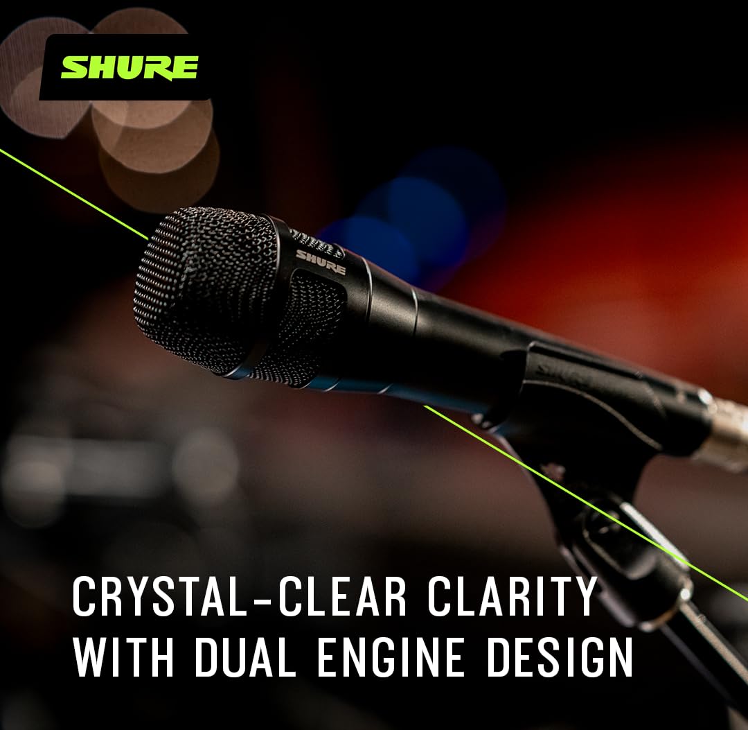Black Supercardioid Dynamic Vocal Microphone A130376