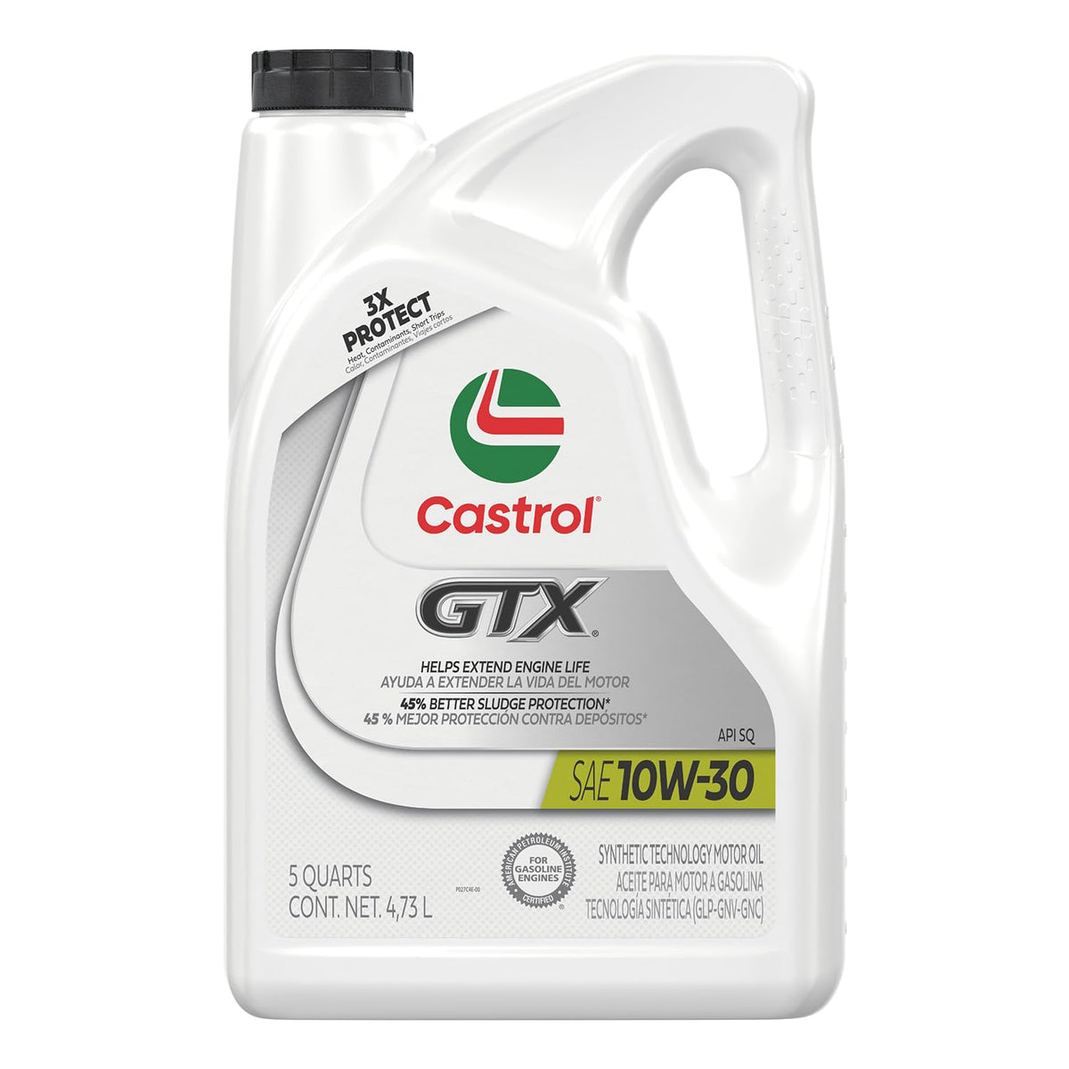 10W-30 Conventional Motor Oil, 5 Quarts U3095