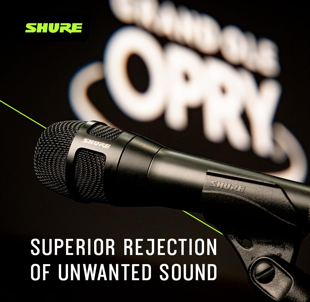 Black Supercardioid Dynamic Vocal Microphone A130376