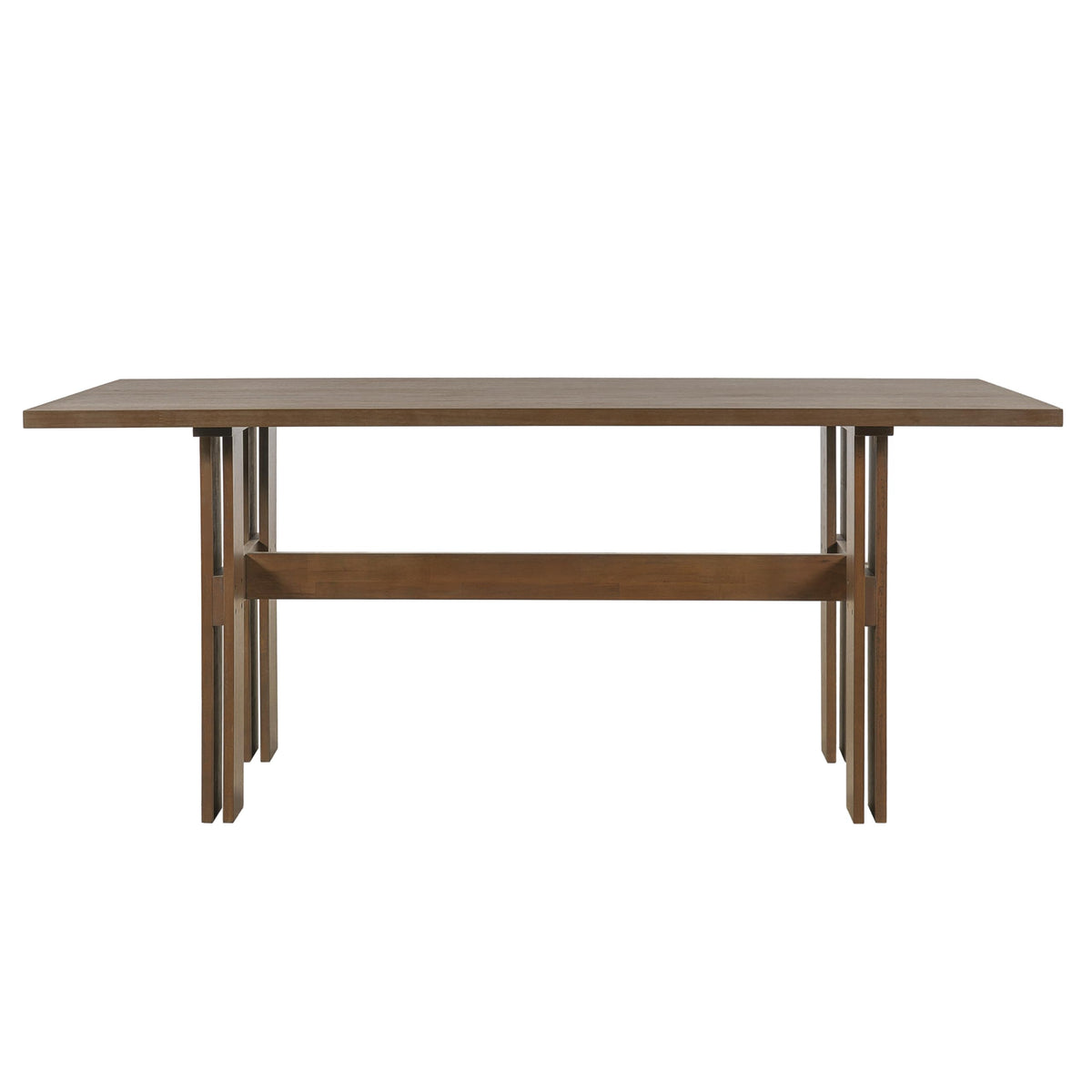 7-Piece Rubber Wood Dining Table Set with Chairs M429