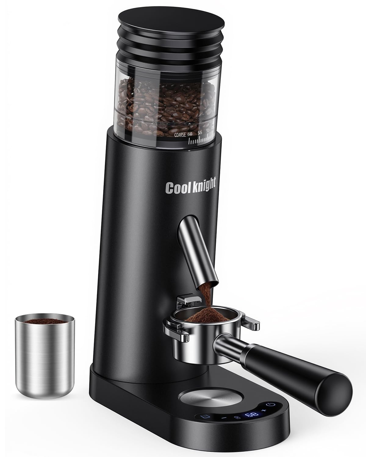 Rechargeable Conical Burr Coffee Grinder with 60 Grind Settings N12759