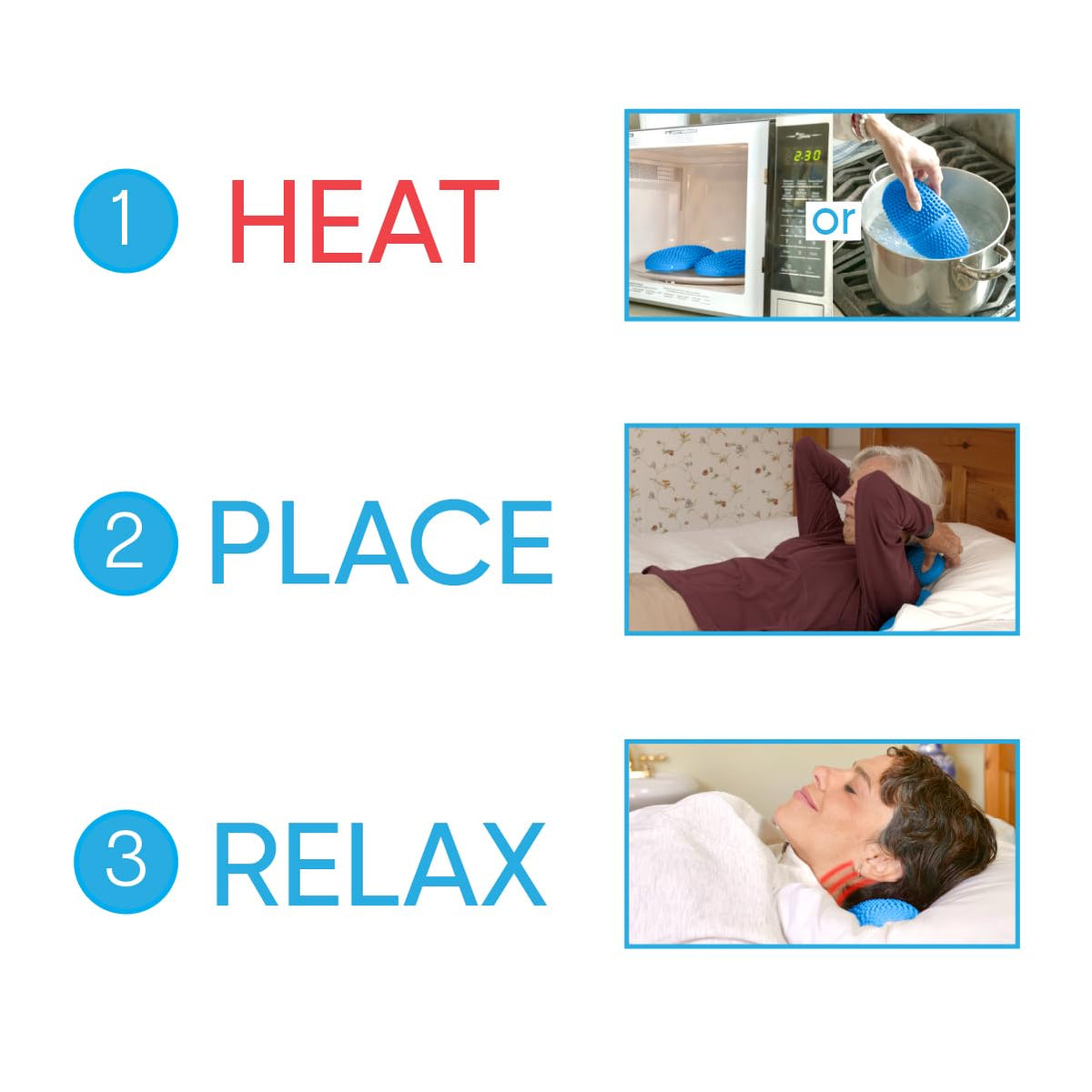 Heatable Full Body Massage Pad with Heat, Pack of 2 A8919