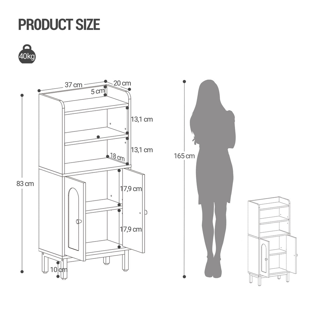 Bathroom Storage Cabinet with 2 Door Z31134