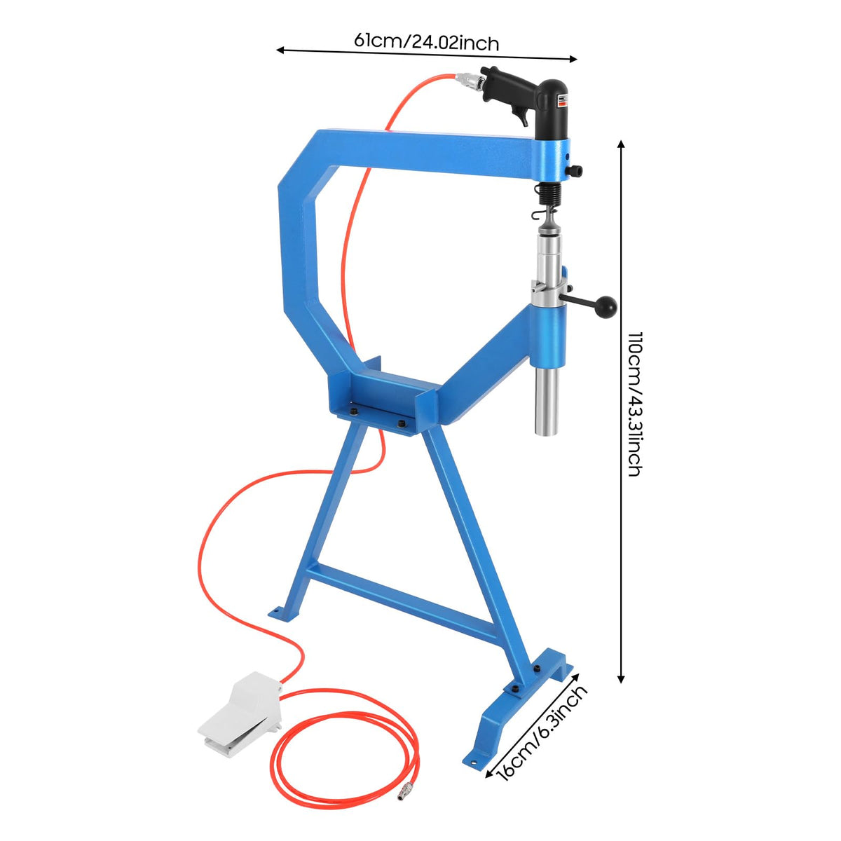 Pneumatic Planishing Hammer with Steel Frame Stand H2404