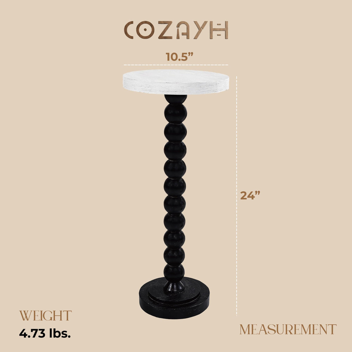 Small Pedestal End Table S21411