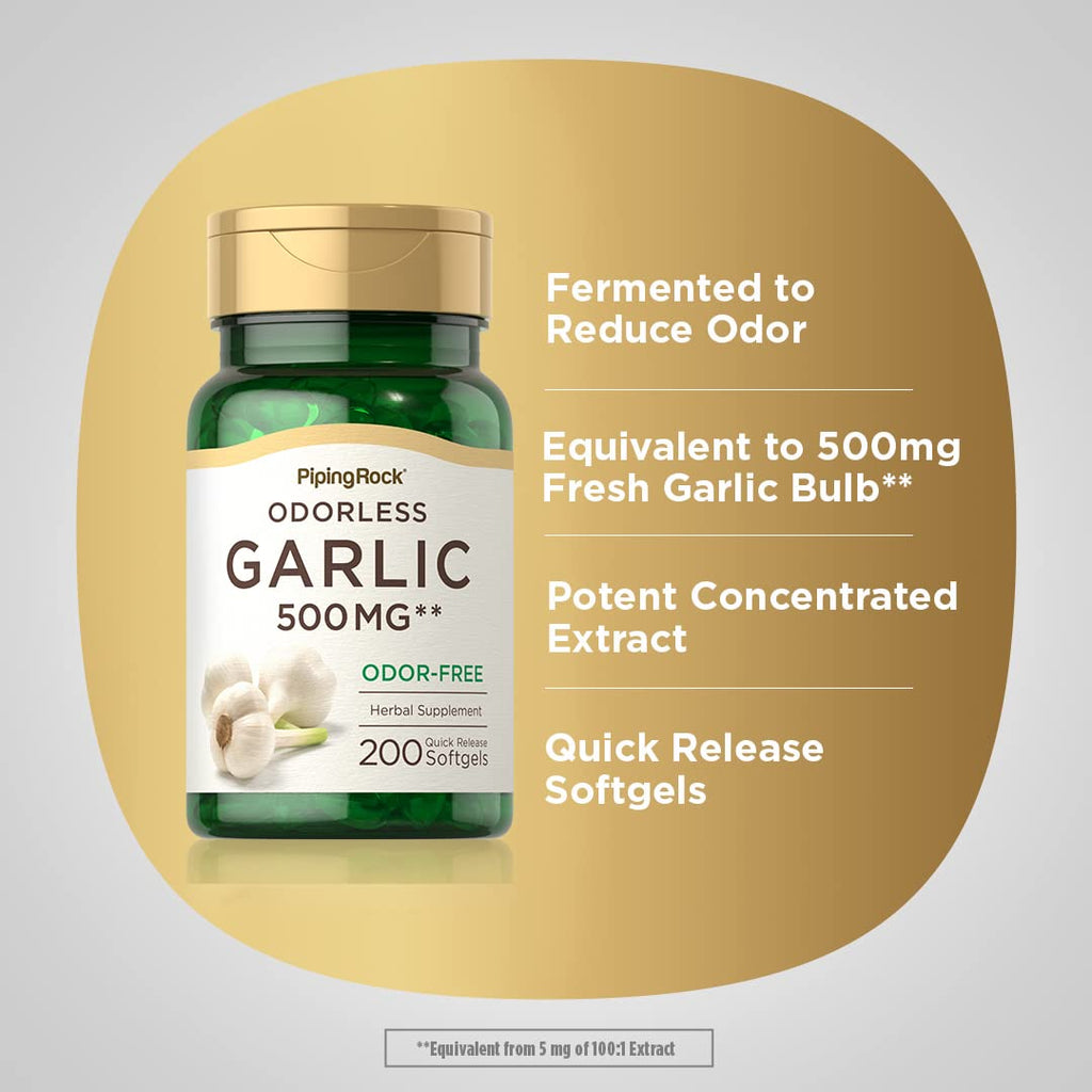 Odorless Garlic Supplement 200 Softgels M1225