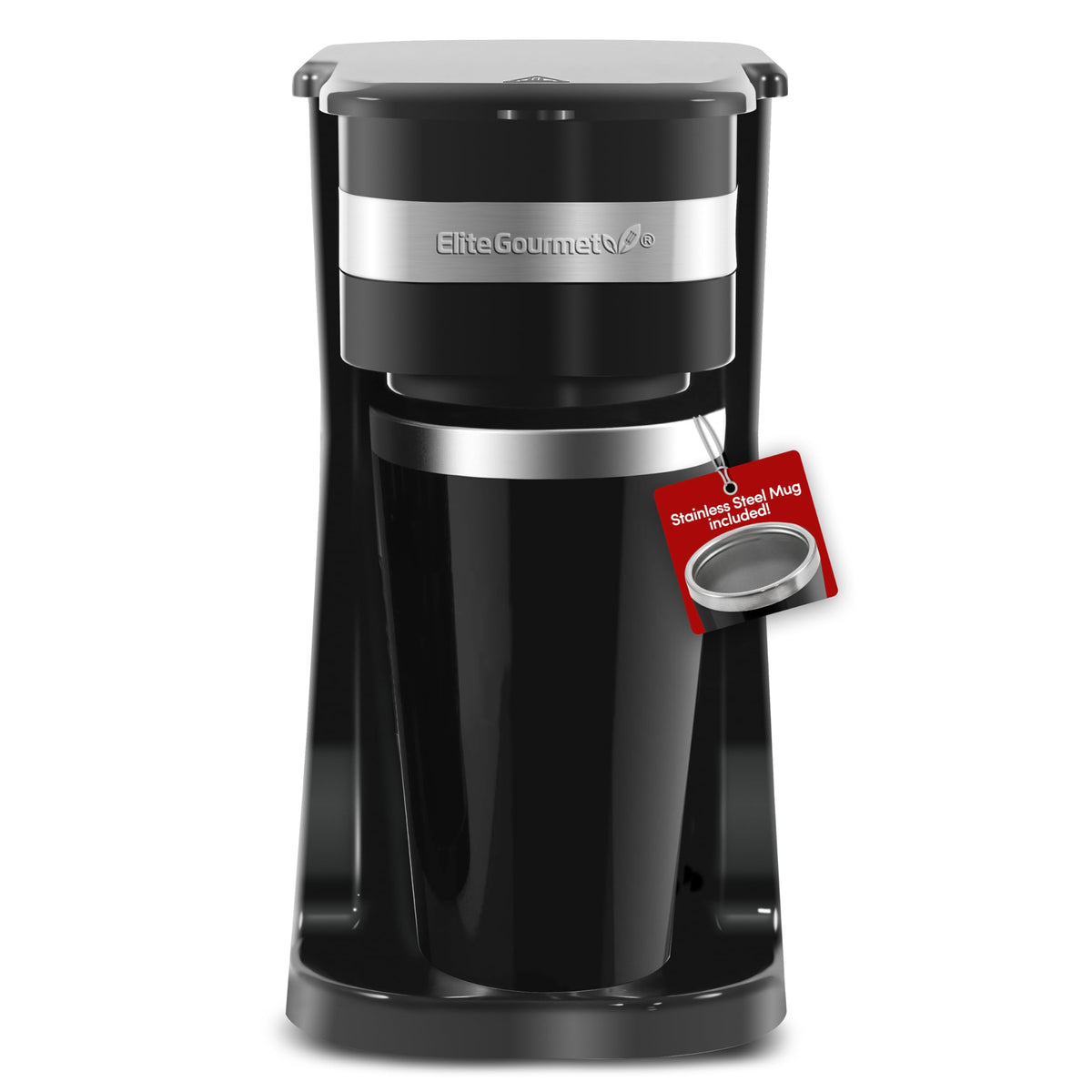 Black Single-Serve Compact Coffee Maker P191517