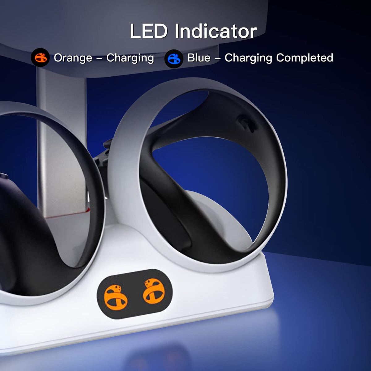 Charging Station for PS VR2 Sense Controllers with Headset Holder L4338