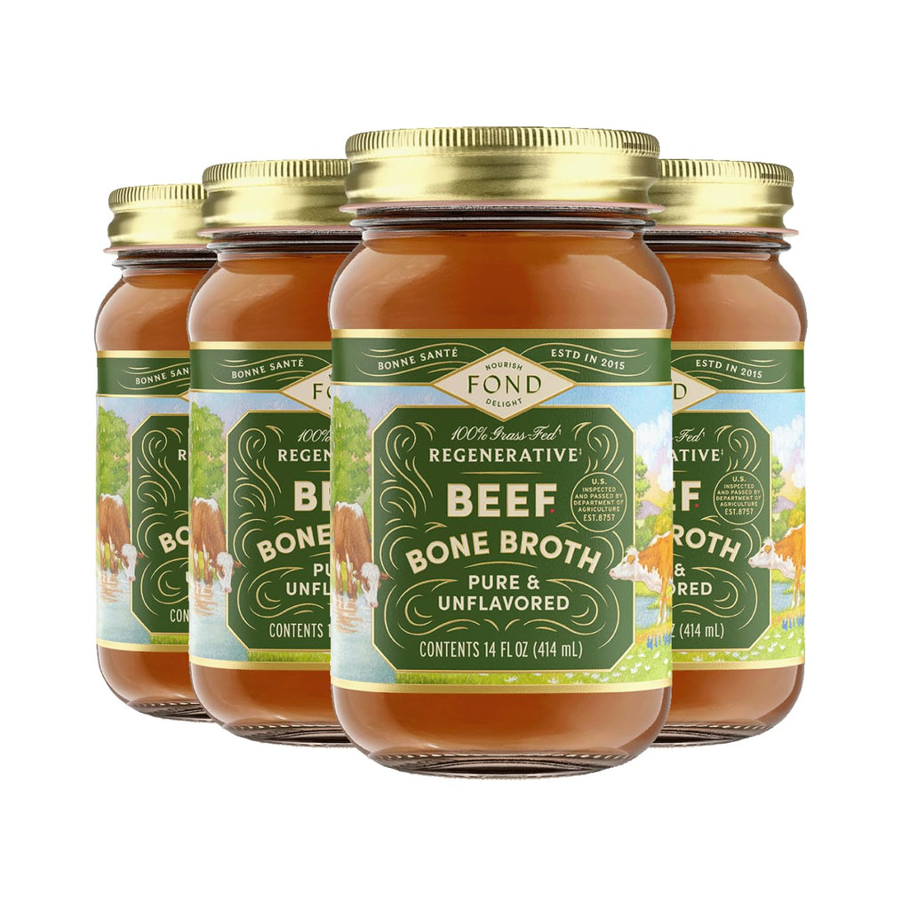 100% Grass-Fed Beef Bone Broth 4-Pack P6167