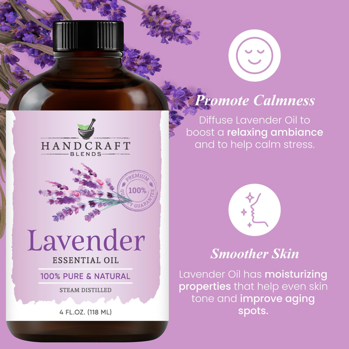 Lavender and Spearmint Essential Oils 2 x 4 Fl Oz D868838