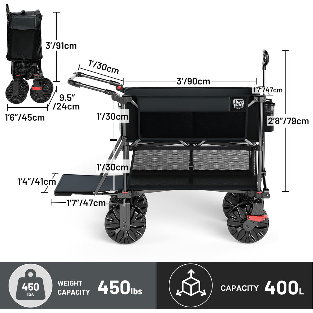 Double Decker Wagon 400L Capacity 450lb Load L60568