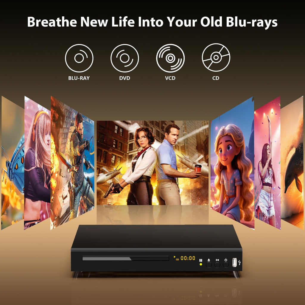 Blu Ray DVD Player 1080P Full HD U7146