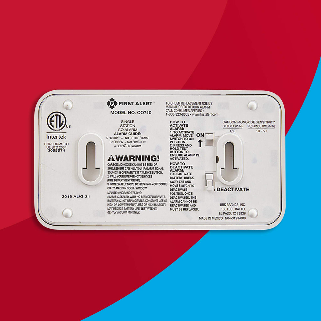 10-Year Battery Carbon Monoxide Alarm with Digital Display Y8408