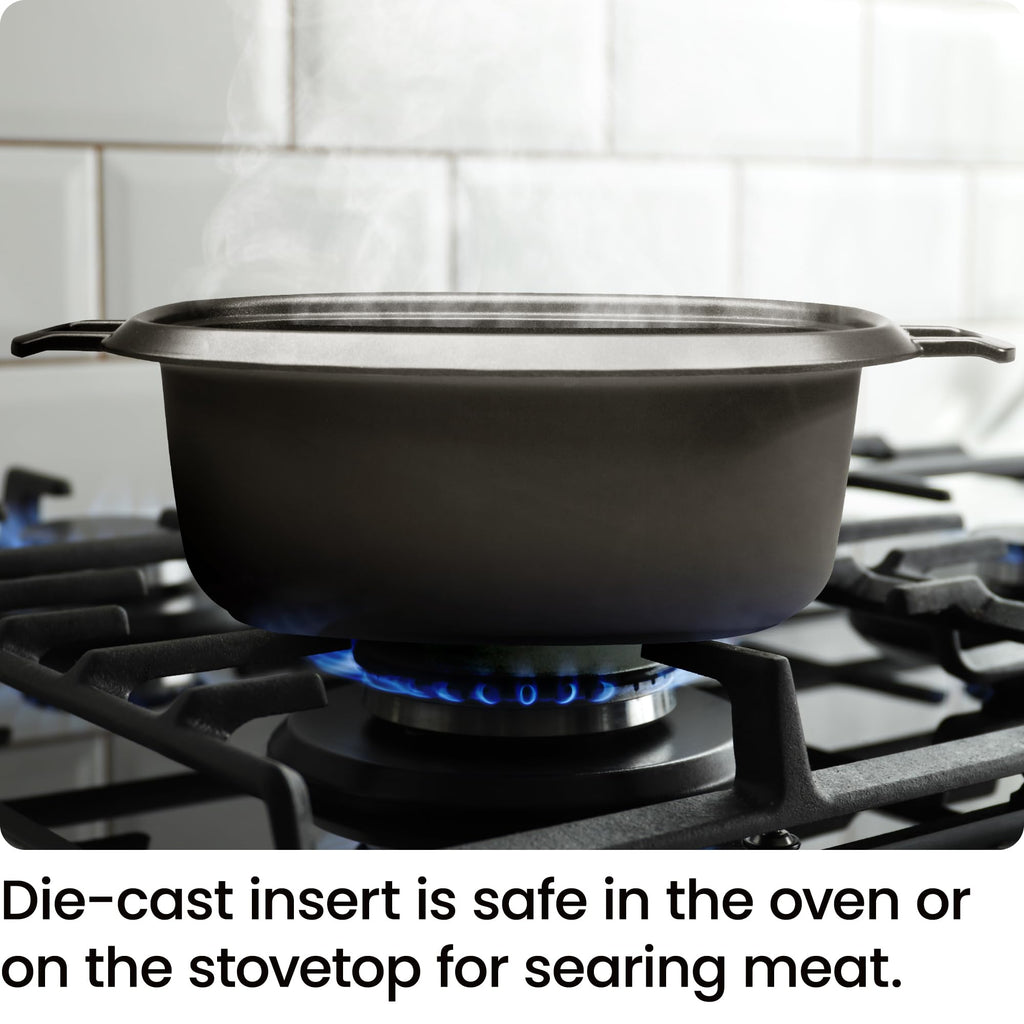 6-Quart Electric Slow Cooker with Removable Nonstick Insert S144964