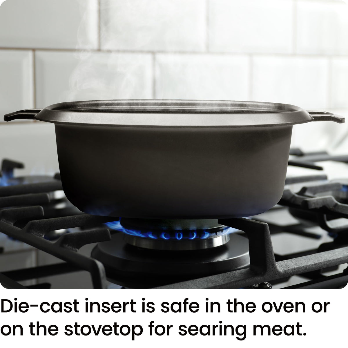 6-Quart Electric Slow Cooker with Removable Nonstick Insert S144964
