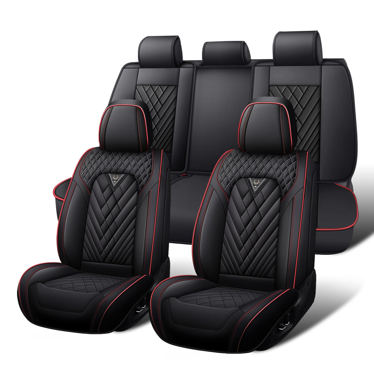 Waterproof Nappa Leather Full Set Car Seat Covers X271554