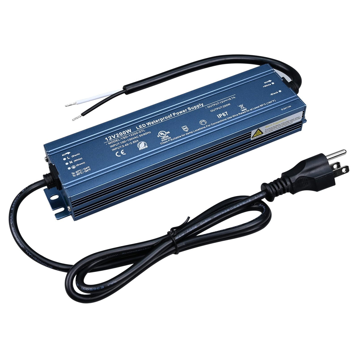 12V 200W IP67 Waterproof LED Driver Z62432