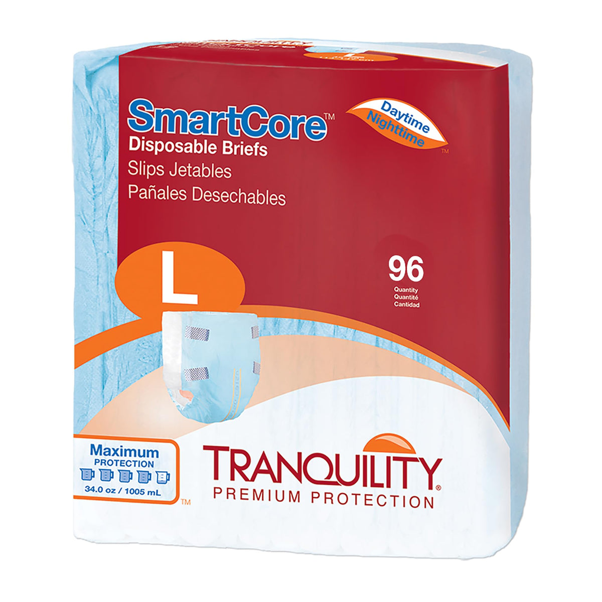 Adult Diapers with Tabs, Large, 96 Ct Y54130
