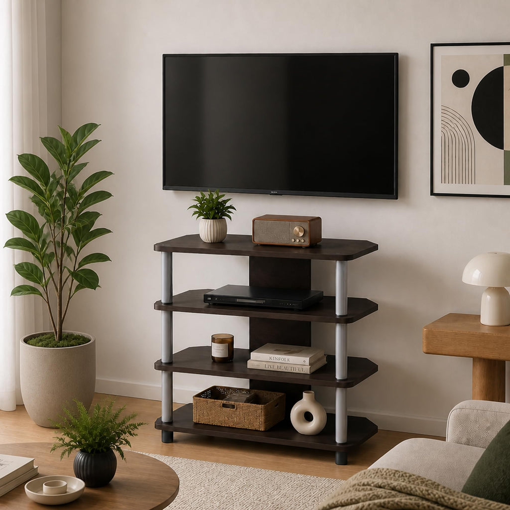 4-Tier Corner TV Stand up to 32 Inch E9394