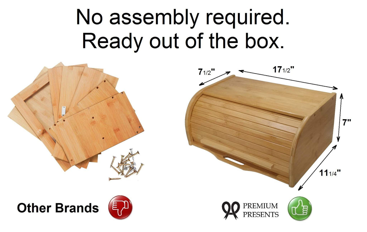 Large Wooden Bread Box A3353