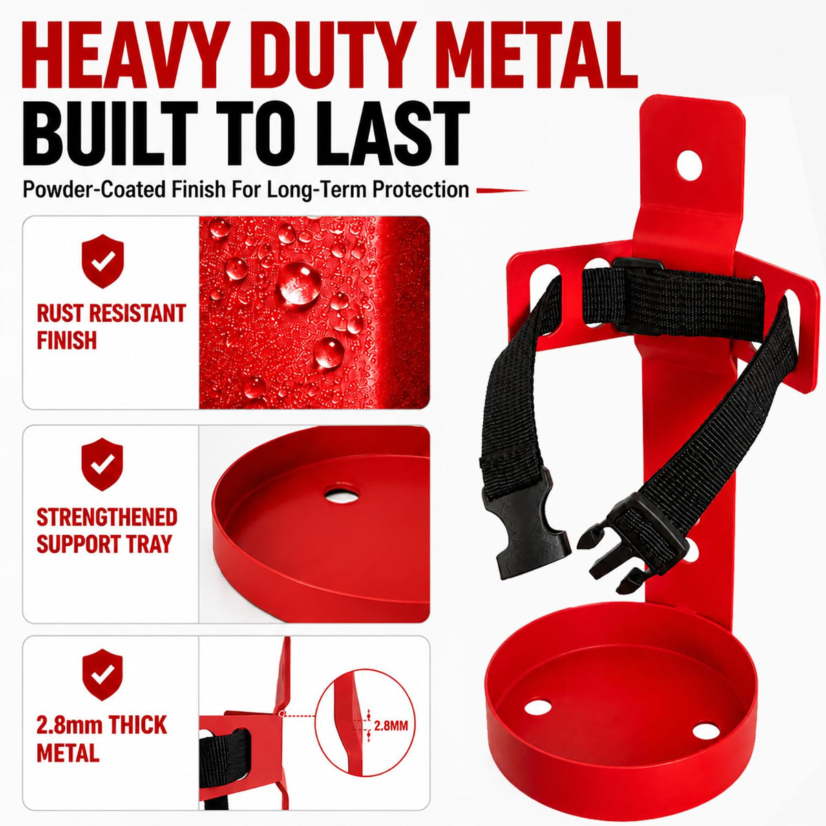 Fire Extinguisher Wall Mount Bracket 2.5 lb 1 Pack B8771