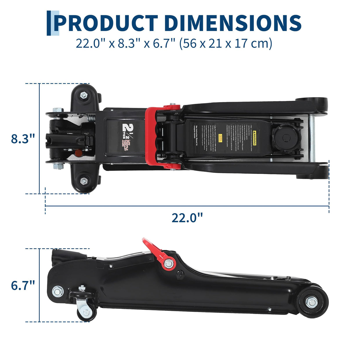 2.5 Ton Low Profile Steel Floor Jack Q5287