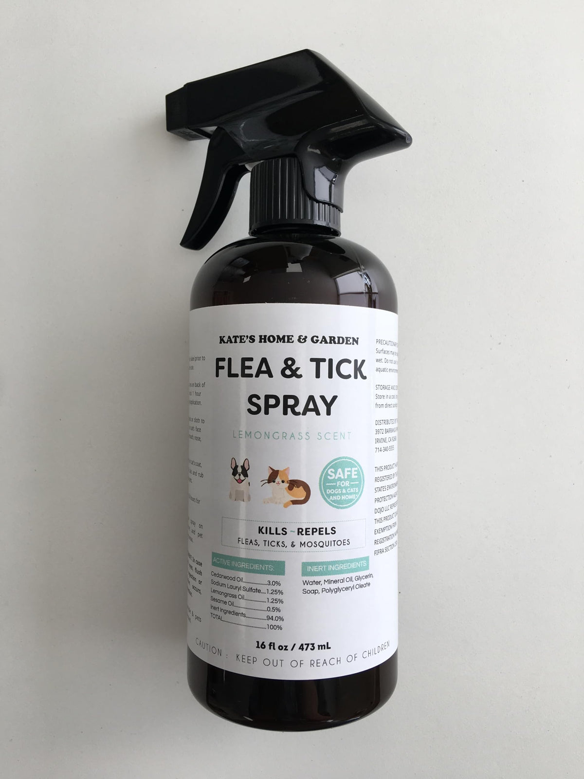 Flea and Tick Spray for Dogs & Cats 16oz C13969