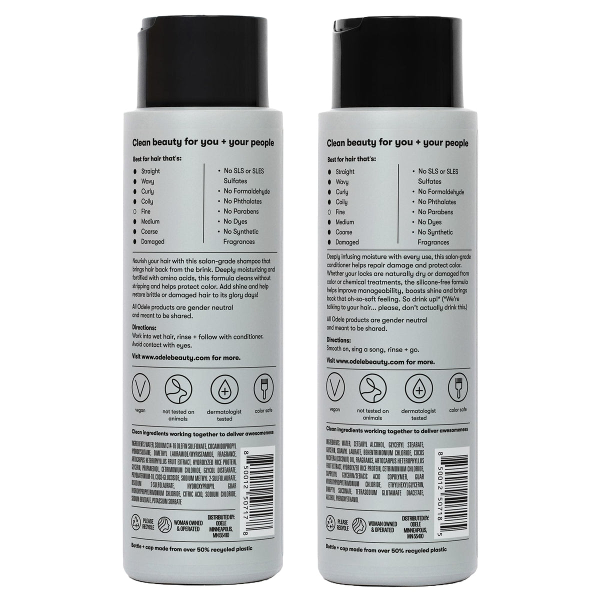Sulfate-Free Shampoo & Conditioner Set, 13 fl oz Each B253